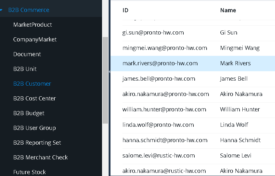 customizing backoffice: Single select search results